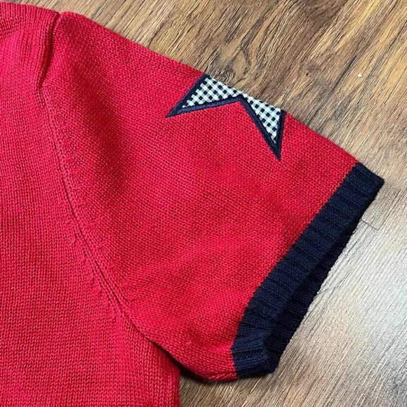 Patriotic Knit - Red, White, & Blue Star Patterned Women's Cardigan - Picture 10 of 10